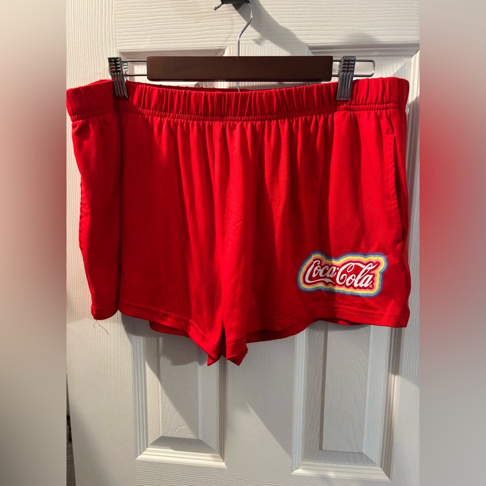 Coca Cola Women's Vibrant Red Athletic Shorts
